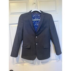 Boys DKNY Navy Blue Wool Blend Single Breasted Blazer - 16